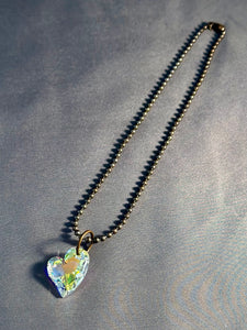 Christine Necklace - Aurore Boreale Heart