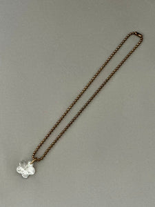 Tini Necklace - Clear Flower