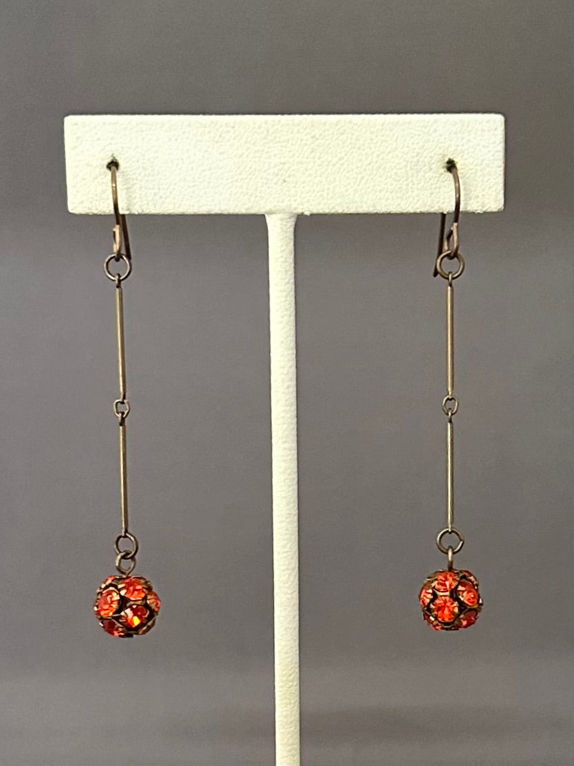 Jane the Midi Earrings - Indian Red