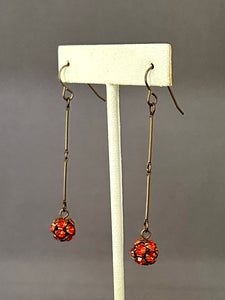 Jane the Midi Earrings - Indian Red