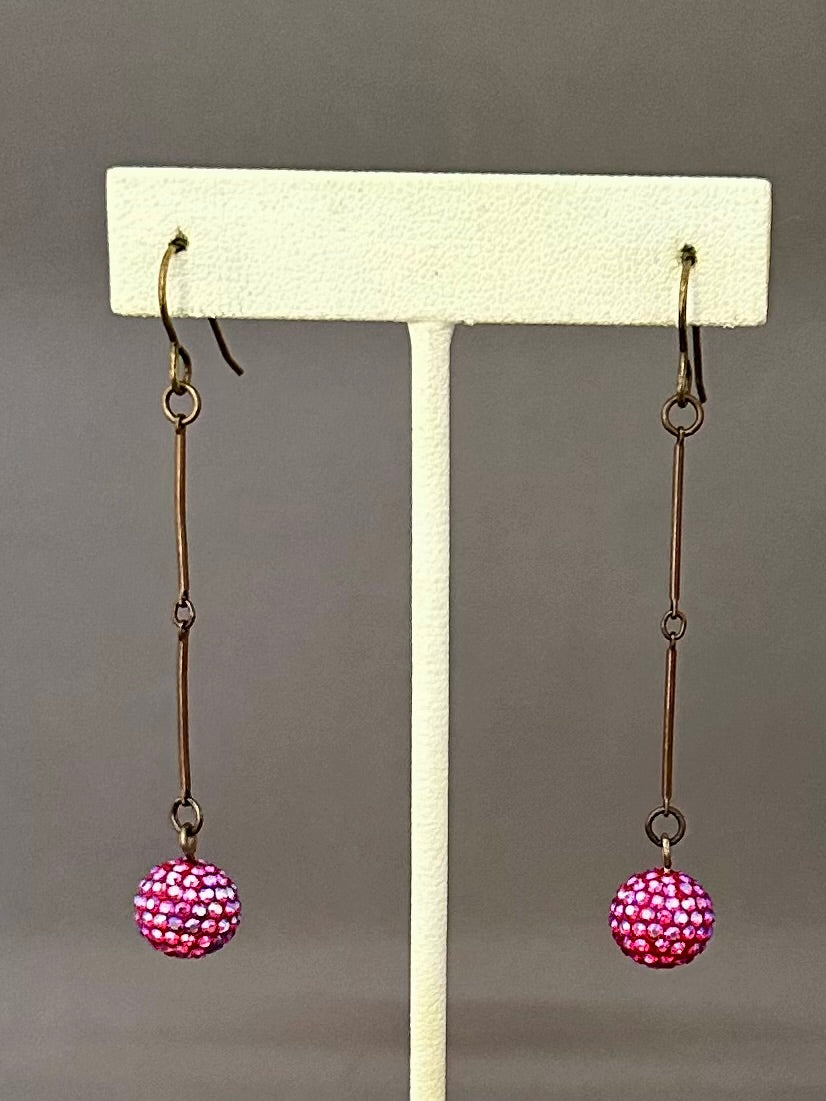 Emma Earrings - Fuchsia