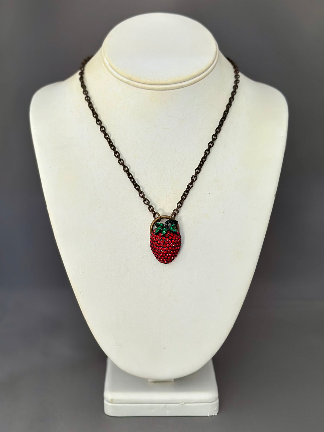Strawberry Solo Necklace