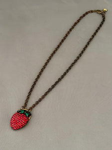 Strawberry Solo Necklace