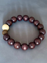 Load image into Gallery viewer, Edna Necklace - Burgundy and Cream
