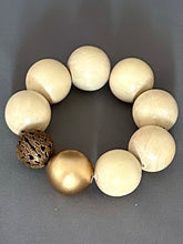Load image into Gallery viewer, Edna Bracelet - Cream and Gold
