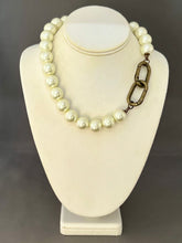 Load image into Gallery viewer, Colleen Necklace - Cream with Oval Clasp

