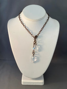 Sofia Lariat Necklace - Clear