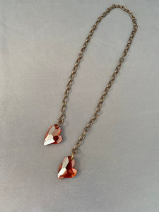 Sofia Lariat Necklace - Red